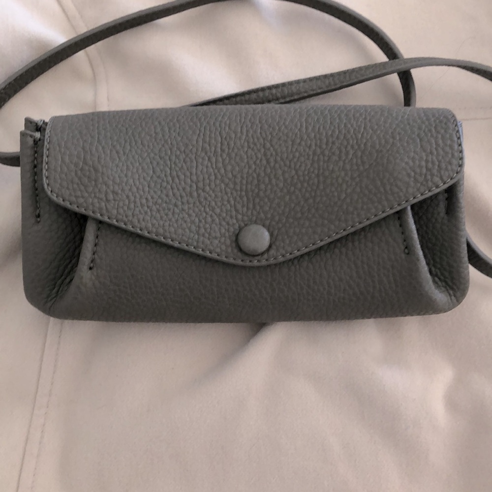 Anthropologie remi & reid Olive Pebbled Crossbody/Clutch